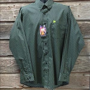 Cinch L/S Plain Weave Print (Sunglasses) Shirt NWT